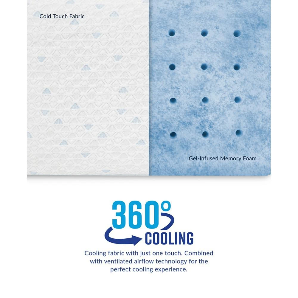 Cold Touch Gusseted Gel-Infused Memory Foam Pillow - Oversized 商品
