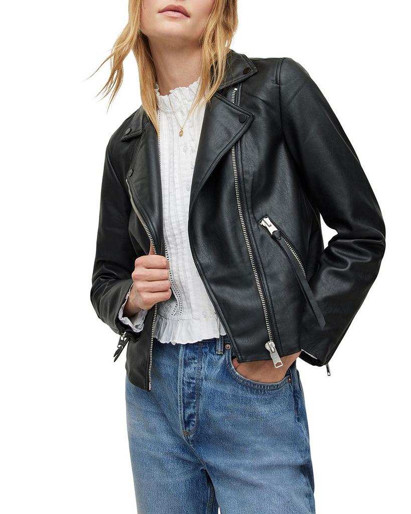 Dalby Faux Leather Biker Jacket商品第1张图片规格展示