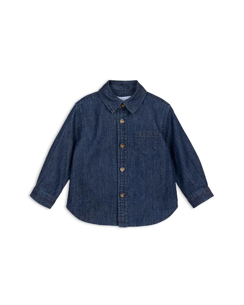 商品Miles The Label|Boys' Long Sleeved Chambray Denim Shirt - Little Kid,价格¥374,第1张图片详细描述