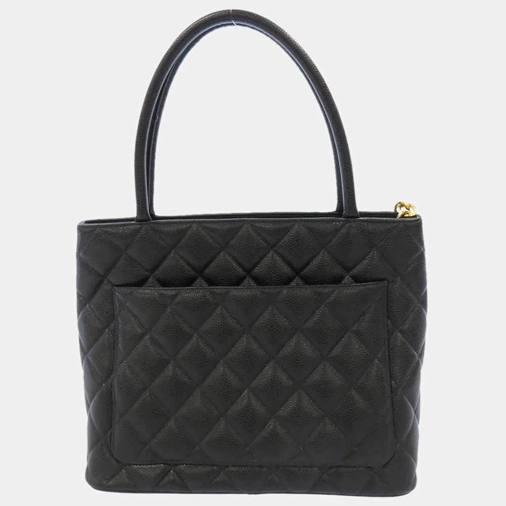 商品[二手商品] Chanel|Chanel Black Caviar Leather Medallion Tote bag,价格¥13825,第3张图片详细描述