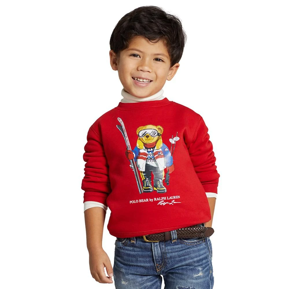 商品Ralph Lauren|Big Boys Polo Bear Fleece Sweatshirt,价格¥129,第1张图片