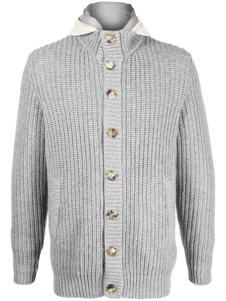 商品Brunello Cucinelli|Brunello Cucinelli Hooded Cardigan,价格¥31426,第1张图片