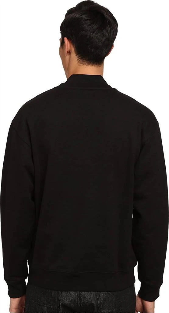 商品Alexander McQueen|Men Single Zip Sweatshirt In Black,价格¥1704,第3张图片详细描述