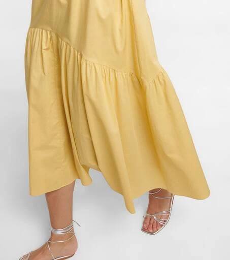 商品Vince|Puff-sleeve cotton midi dress,价格¥2023,第5张图片详细描述