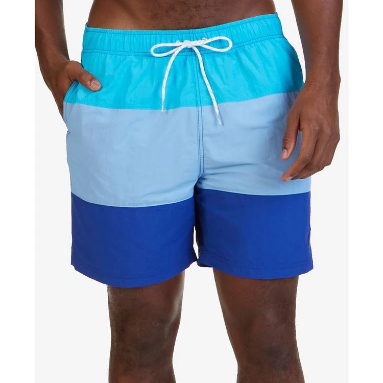 商品Nautica|Men's Big & Tall Quick Dry Colorblocked 8 1/2" Swim Trunks,价格¥300,第1张图片