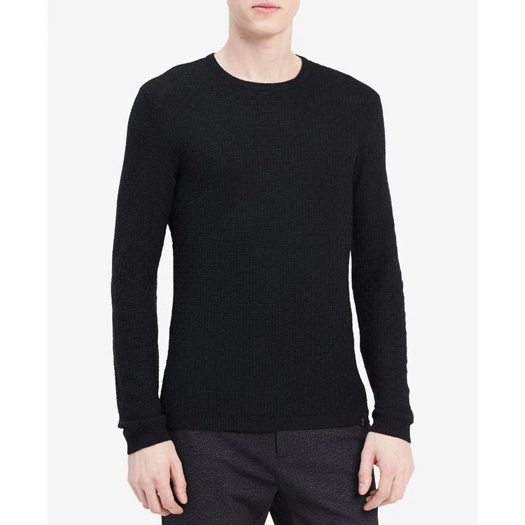 商品Calvin Klein|Men's Basketweave Merino Sweater,价格¥201,第1张图片