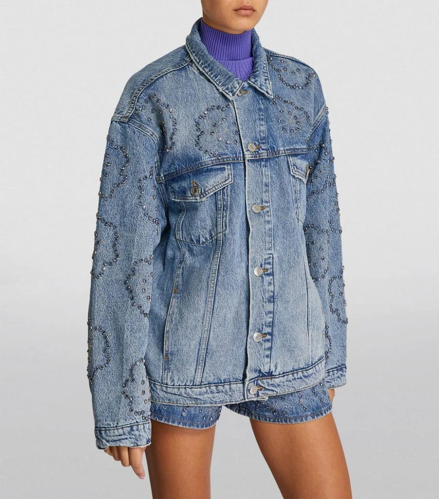 商品Maje|Crystal-Embellished Denim Jacket,价格¥2668,第3张图片详细描述