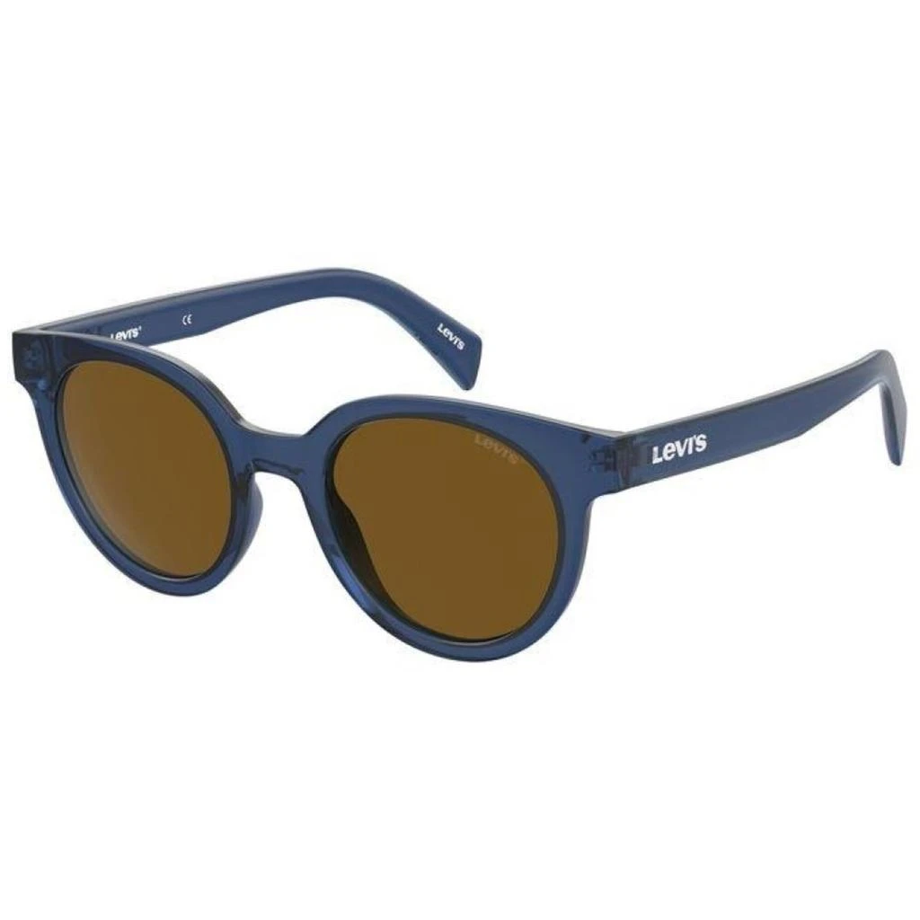 商品Levi's|Levi's Unisex Sunglasses - Blue Cat Eye Frame Brown Lens | LEVI LV 1009/S 0PJP/70,价格¥273,第1张图片