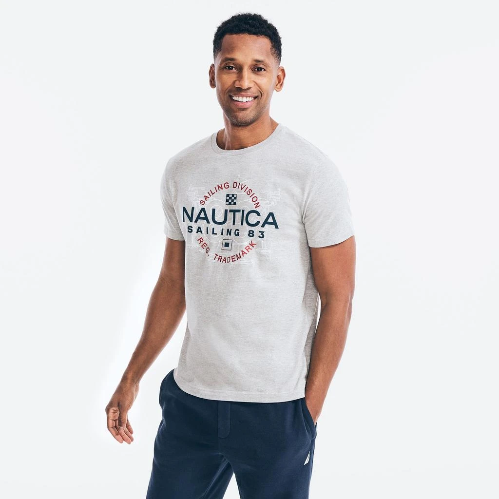 商品Nautica|Nautica Mens Sailing Division Graphic T-Shirt,价格¥80,第1张图片