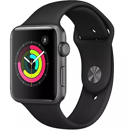 Apple Watch Series 3 GPS Silver Aluminum Case with White Sport Band (Choose Size)表商品第1张图片规格展示