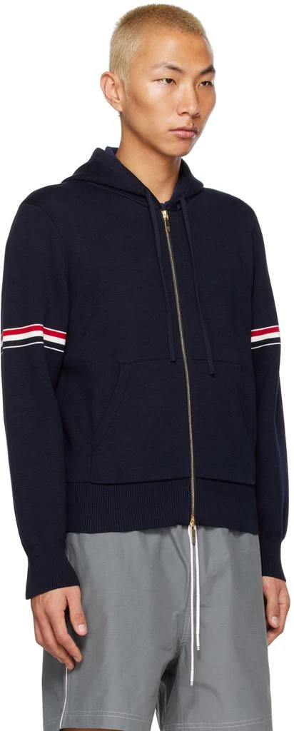 商品Thom Browne|Navy Striped Hoodie,价格¥12653,第2张图片详细描述