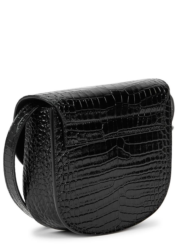 商品Yves Saint Laurent|Kaia black crocodile-effect leather cross-body bag,价格¥10639,第4张图片详细描述