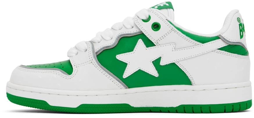 商品Bape|Green Sk8 Sta #1 Sneakers,价格¥1464,第3张图片详细描述