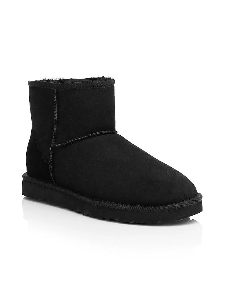 商品UGG|Classic Heritage Suede & Shearling Classic Mini Bomber Boots,价格¥1872,第2张图片详细描述