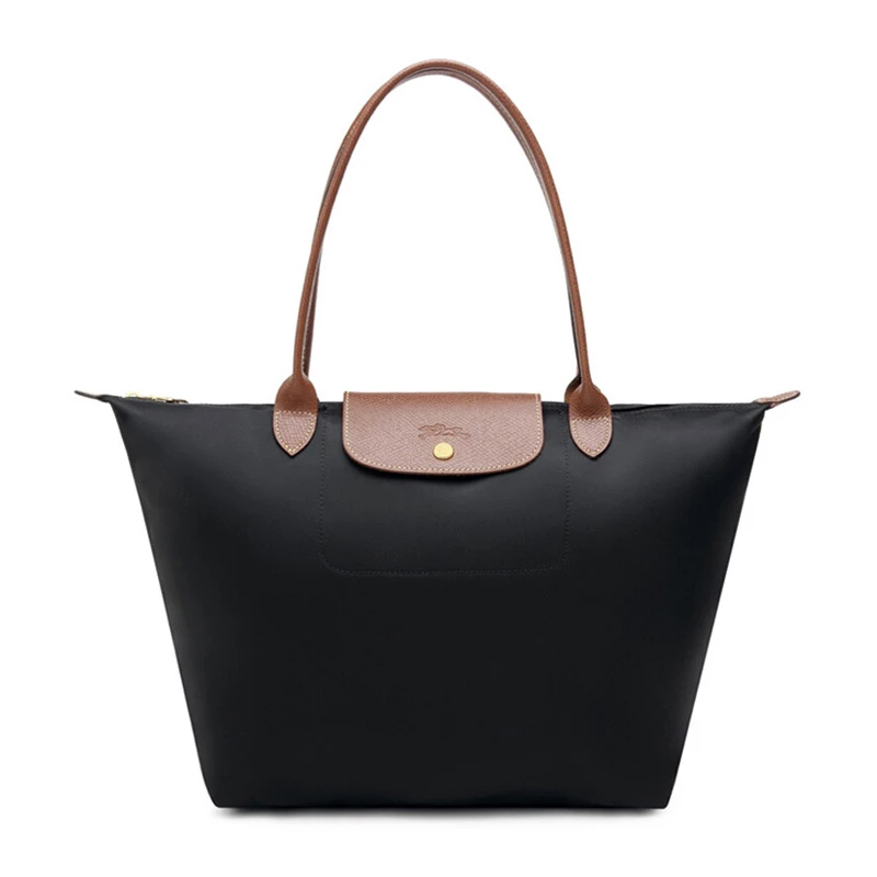 Longchamp 珑骧 黑色尼龙女士手提包 1899089001 商品