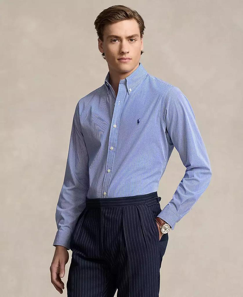 Camisa masculina clássica de popelina elástica image 2