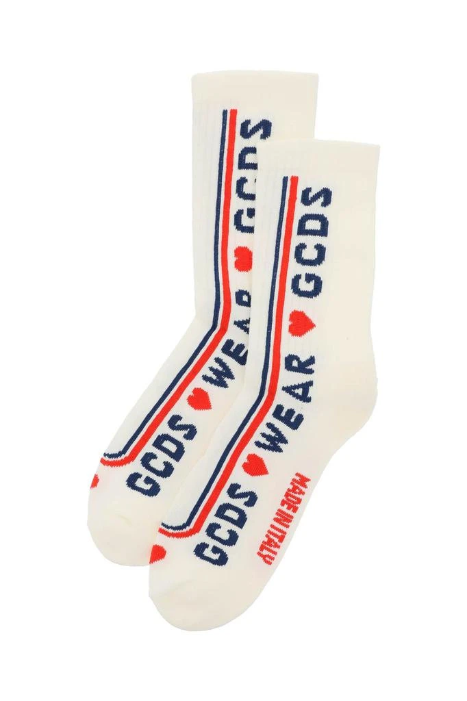 商品GCDS|CUTE TAPE LOGO SOCKS,价格¥186,第2张图片详细描述