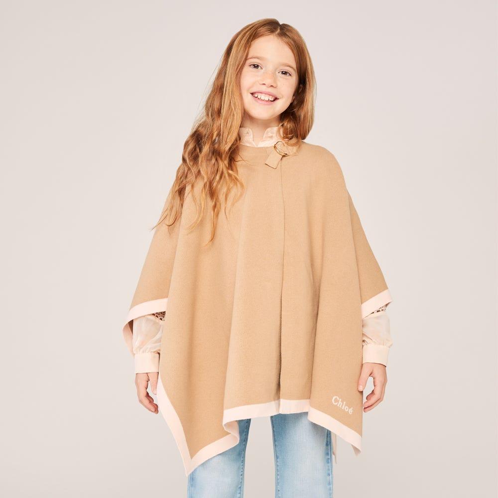 Beige Knitted Cape商品第5张图片规格展示