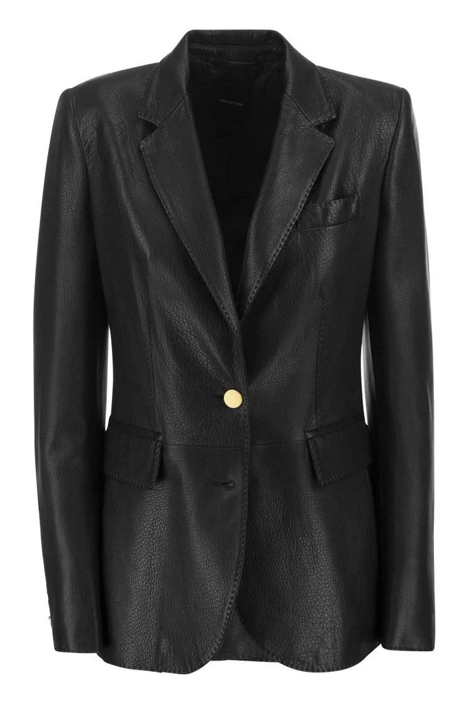 商品TAGLIATORE|TAGLIATORE Lambskin blazer jacket,价格¥6436,第1张图片