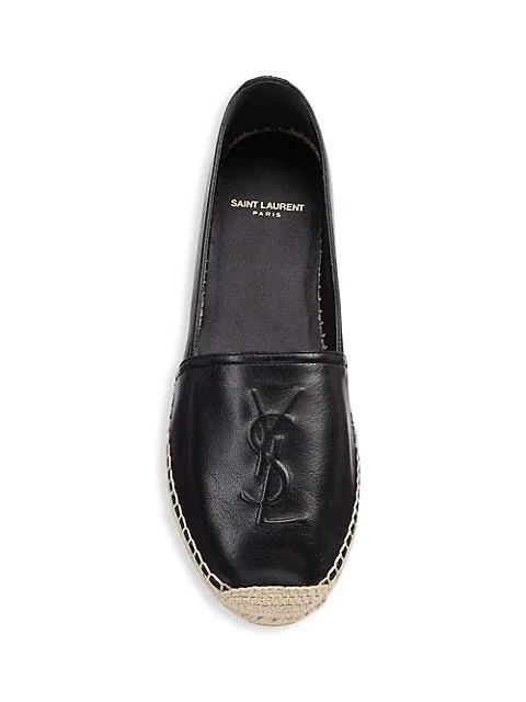 商品Yves Saint Laurent|Logo Leather Espadrilles,价格¥4141,第5张图片详细描述