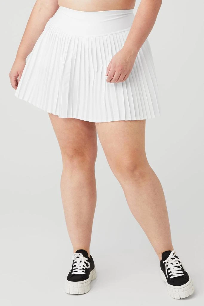 商品Alo|Grand Slam Tennis Skirt - White,价格¥585,第5张图片详细描述