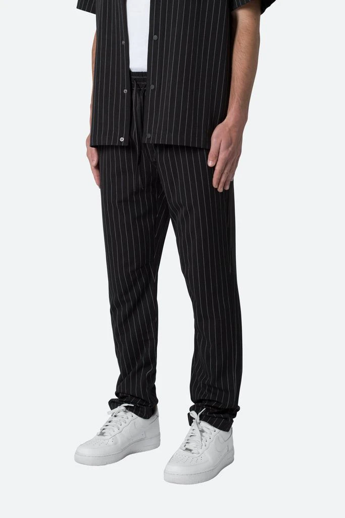 商品MNML|Pinstripe Drawcord Pants - Black,价格¥399,第2张图片详细描述