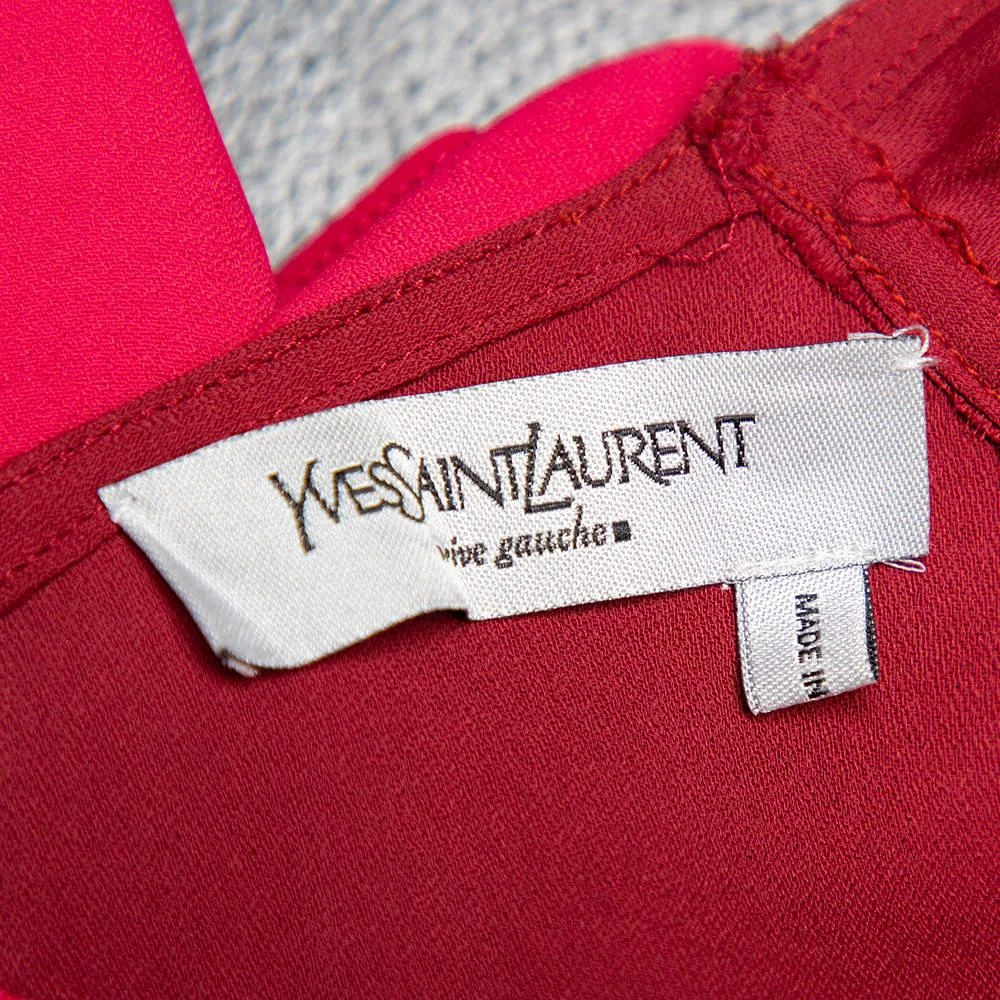 Yves Saint Laurent Rive Gauche Vintage Two Tone Paneled Crepe Tank Top & Skirt Set S 商品