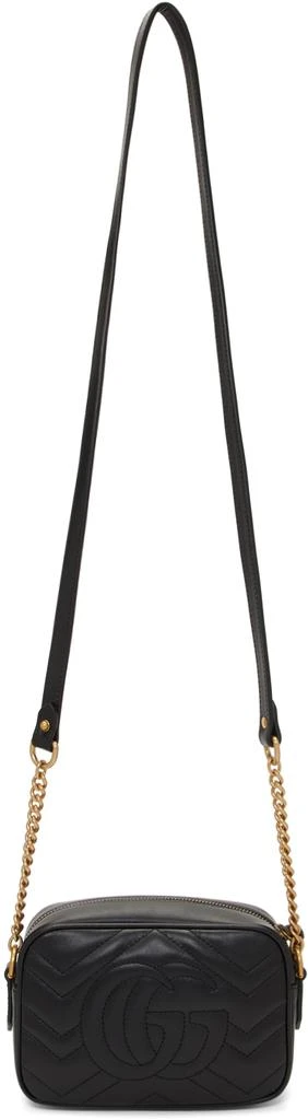 商品Gucci|Black Mini GG Marmont Camera Bag,价格¥7040,第3张图片详细描述