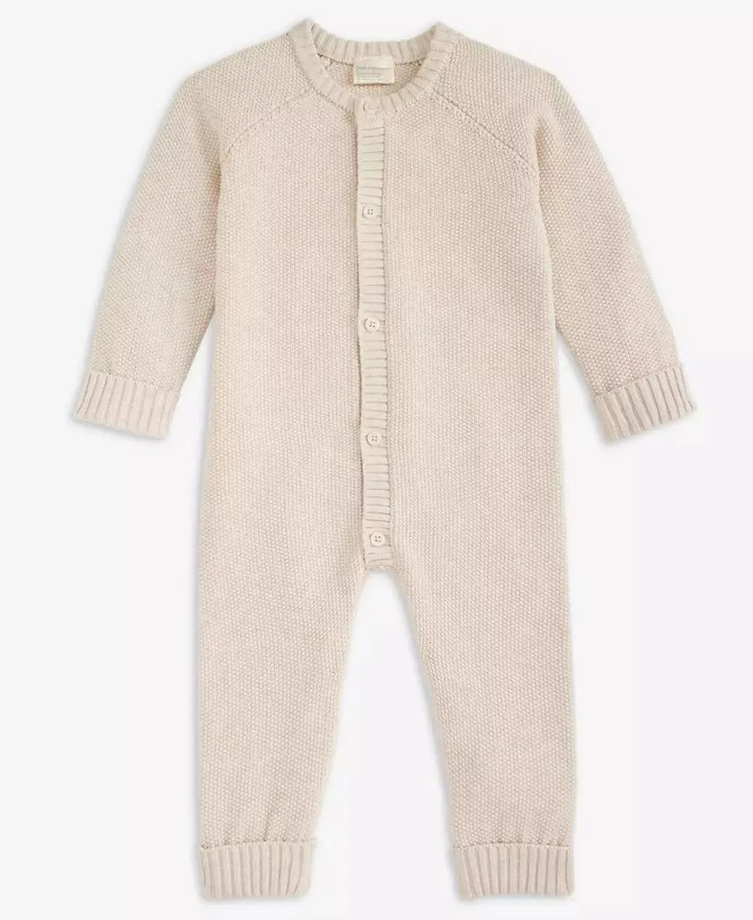 商品First Impressions|Baby Cotton Long-Sleeve Sweater Romper, Created for Macy's,价格¥95,第2张图片详细描述