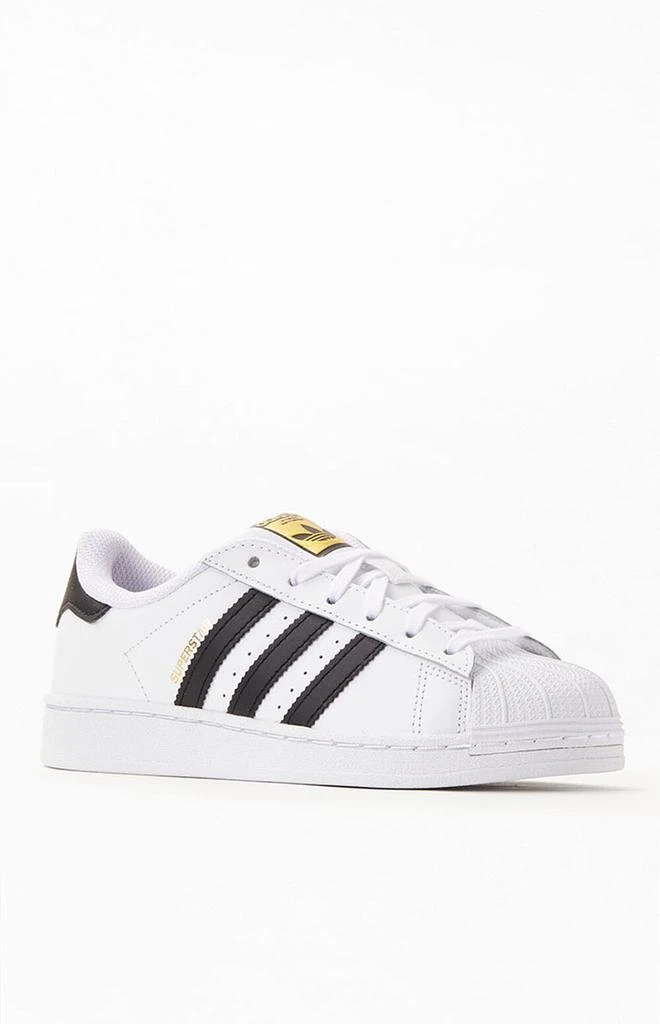 商品Adidas|Kids White & Black Superstar Shoes,价格¥537,第1张图片