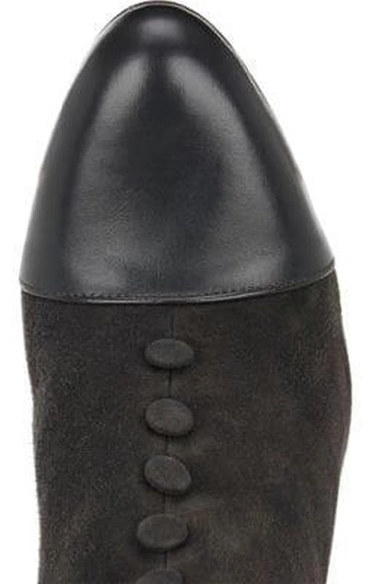 商品Barneys New York|Cap-Toe Suede Ankle Boots,价格¥1927,第4张图片详细描述