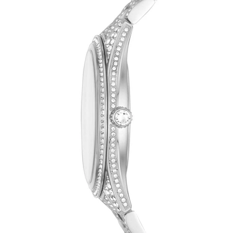 商品Michael Kors|Women's Lauryn Pavé Stainless Steel Bracelet Watch 38mm,价格¥1480,第3张图片详细描述