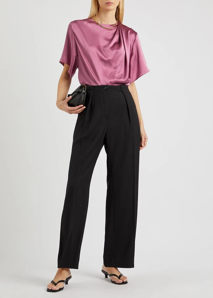 商品Vince|Purple silk-satin top,价格¥1425,第4张图片详细描述