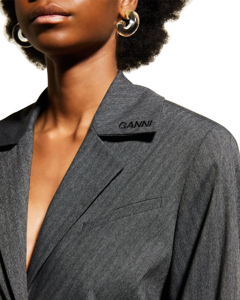 商品Ganni|Draped Suiting Blazer,价格¥3402,第7张图片详细描述