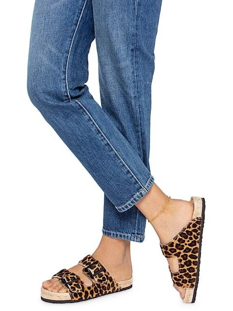 商品MANEBÍ|Nordic Leopard-Print Calf Hair Espadrille Slides,价格¥579,第5张图片详细描述