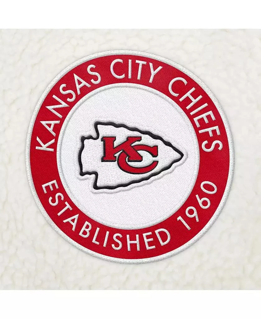 商品Tommy Hilfiger|Men's Cream Kansas City Chiefs Jordan Sherpa Quarter-Zip Sweatshirt,价格¥667,第3张图片详细描述