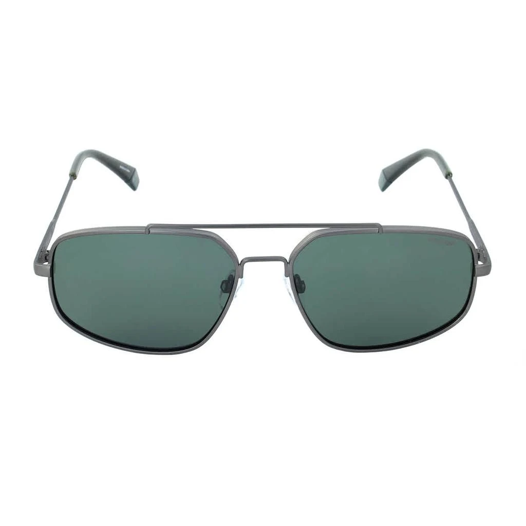 商品Polaroid|Polaroid Green Rectangular Mens Sunglasses PLD 2112/S 0R80/UC 58,价格¥148,第2张图片详细描述
