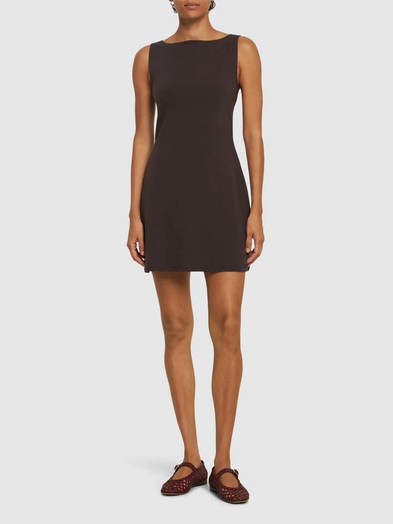 商品Reformation|Nataly Cotton Blend Knit Mini Dress,价格¥1136,第1张图片详细描述