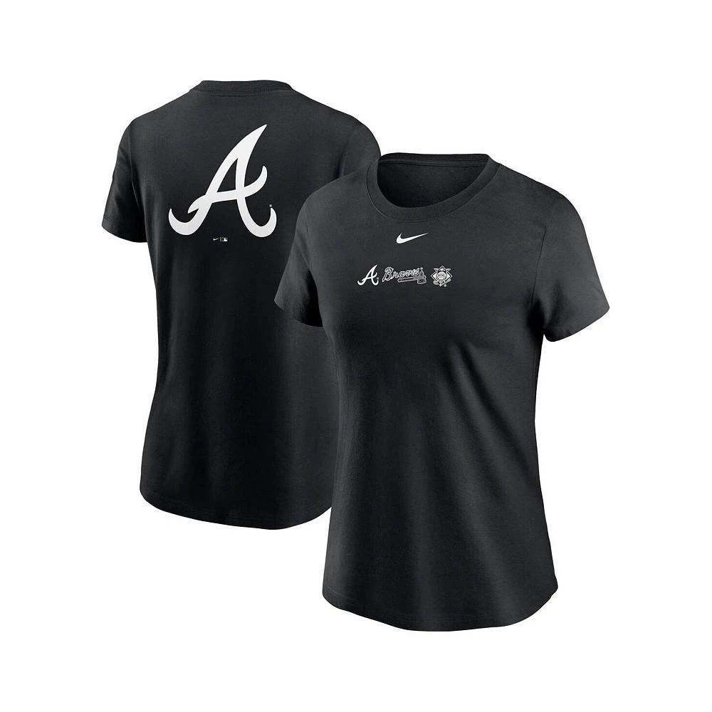 商品NIKE|Women's Black Atlanta Braves Over Shoulder T-shirt,价格¥302,第1张图片