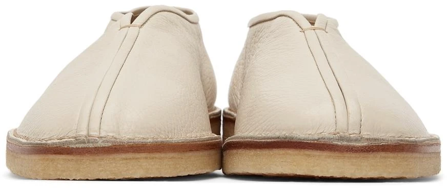 商品Lemaire|SSENSE Exclusive Beige Grained Leather Slippers,价格¥2824,第2张图片详细描述