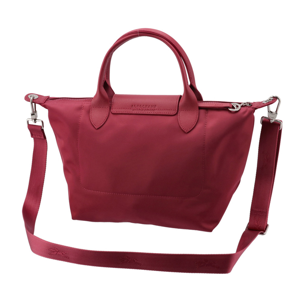 LONGCHAMP 女士紫红色尼龙中号手提斜挎包 1512598232商品第4张图片规格展示