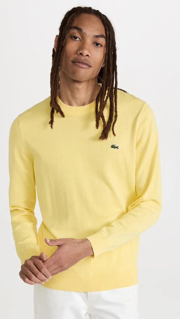 商品Lacoste|Lacoste Organic Cotton Crew Neck Sweater,价格¥559,第2张图片详细描述