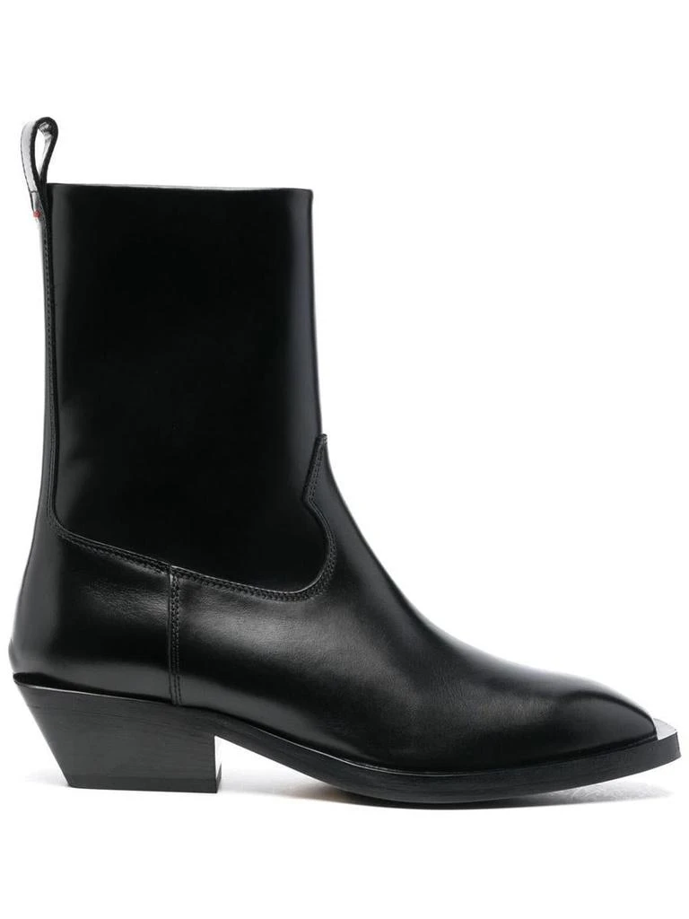 商品AEYDE|AEYDE LUIS CALF LEATHER BLACK SHOES,价格¥2421,第1张图片