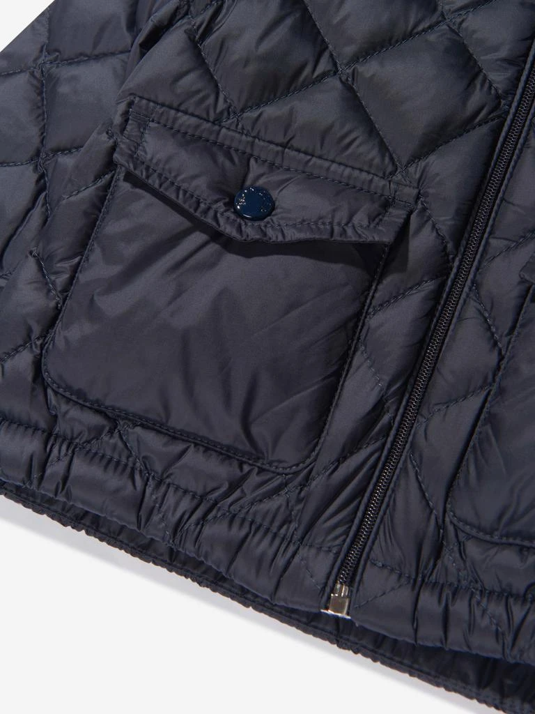 商品Moncler|Moncler Navy Baby Girls Down Quilted Binic Jacket,价格¥1570,第2张图片详细描述