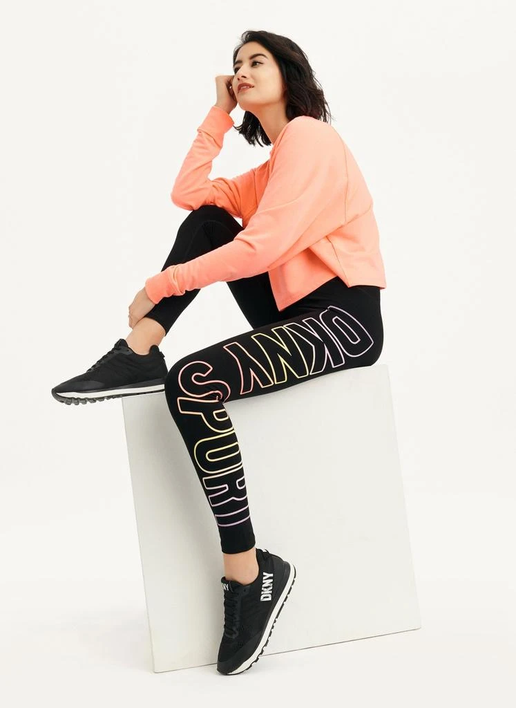 商品DKNY|Exploded Ombre Logo High Waist Legging,价格¥269,第2张图片详细描述