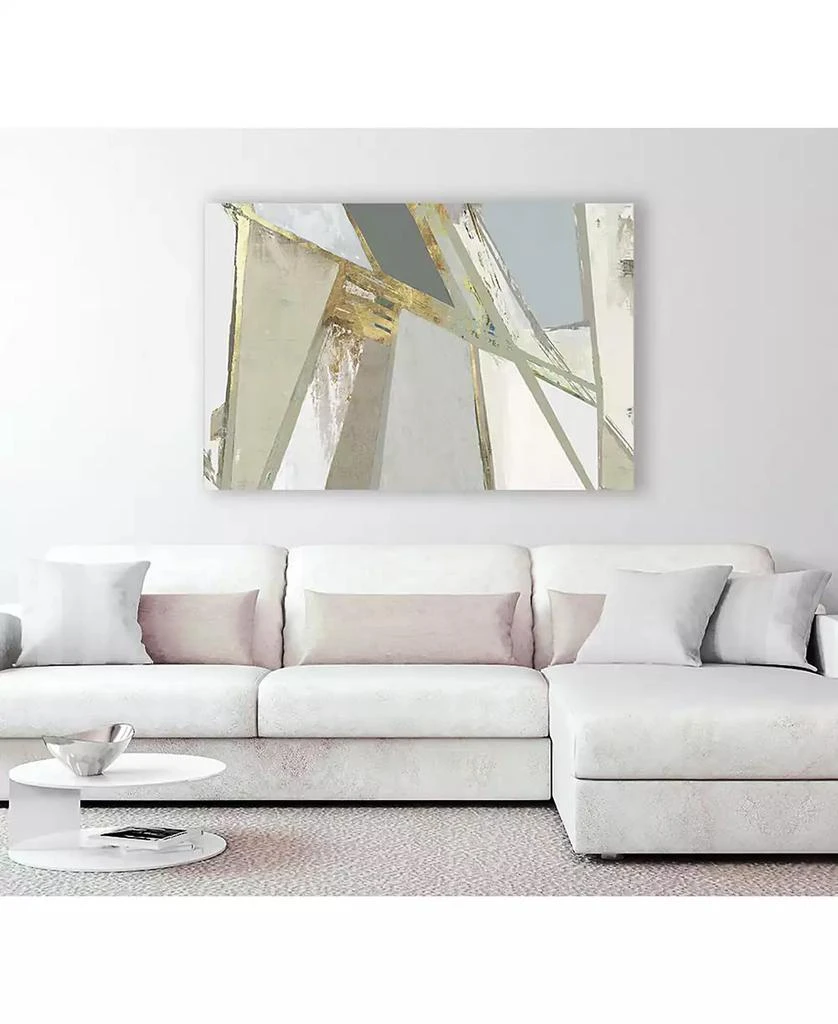 14" x 11" Warm Geometric I Neutral Version Museum Mounted Canvas Print 商品