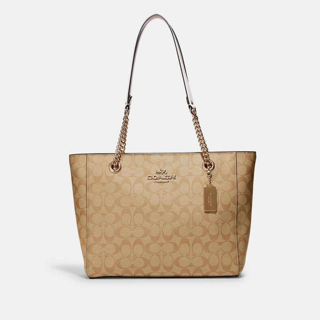 Coach Outlet Coach Outlet Cammie Chain Tote In Signature Canvas 1