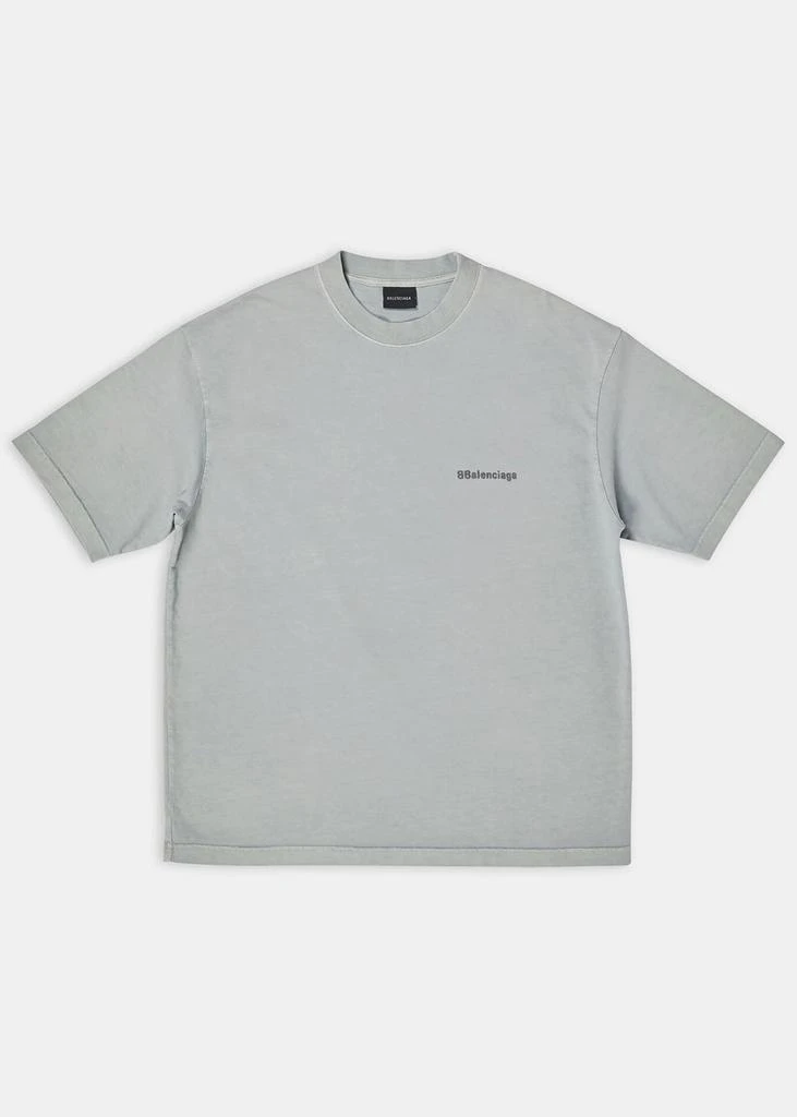 商品Balenciaga|Balenciaga Grey Medium Fit T-Shirt,价格¥2789,第1张图片