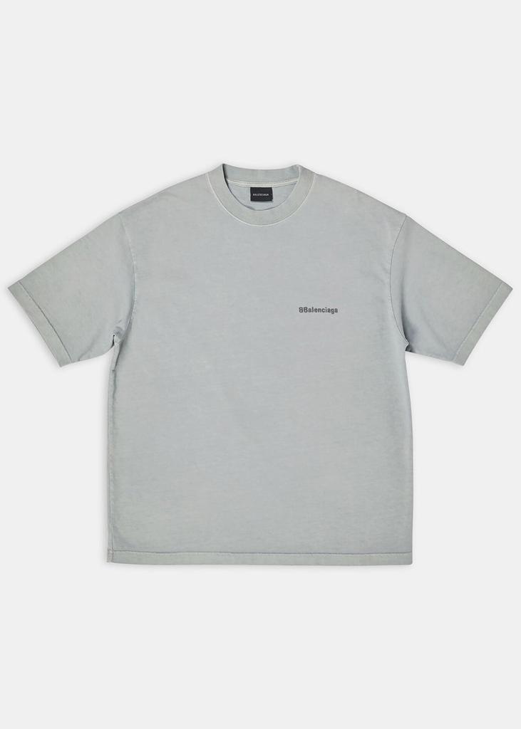 商品Balenciaga|Balenciaga Grey Medium Fit T-Shirt,价格¥2538,第1张图片