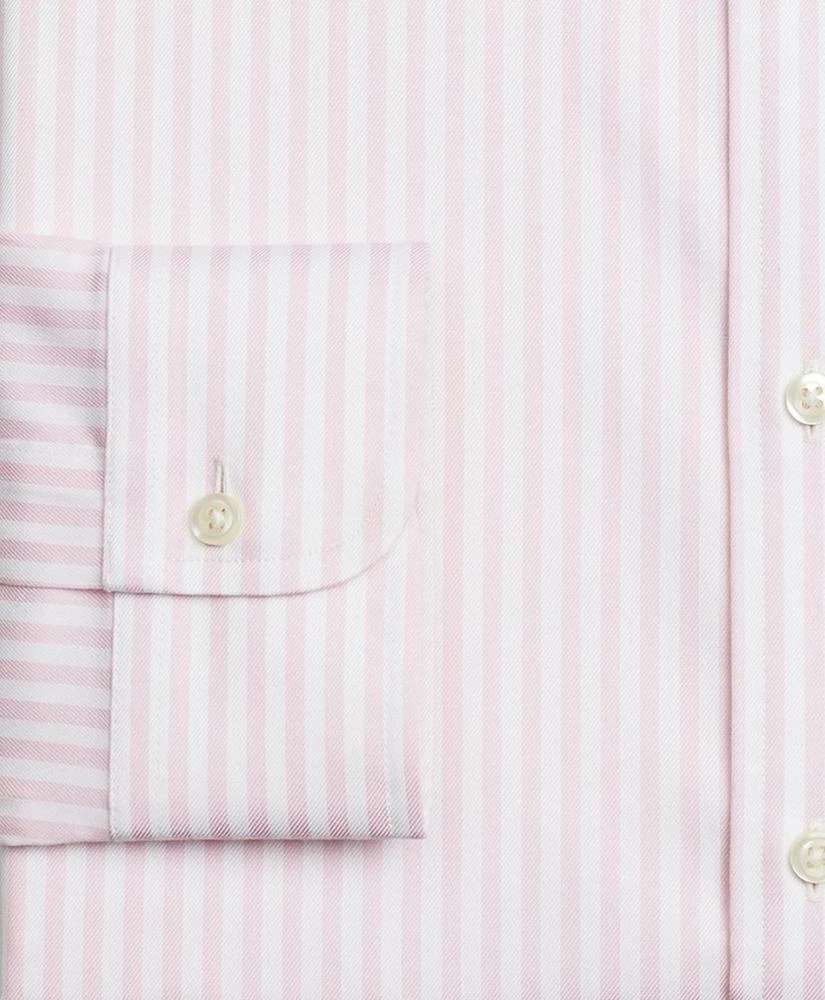 商品Brooks Brothers|Stretch Regent Regular-Fit Dress Shirt, Non-Iron Twill Button-Down Collar Bold Stripe,价格¥393,第3张图片详细描述